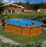Dream-Pool-Amazonia-Piscine-fuori-terra-ovale-in-acciaio-e-PVC-decorazione-Legno - Img 2